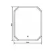 ЗЕРКАЛО COMFORTY КОЛЕУС-65 LED-ПОДСВЕТКА, СЕНСОР 800*650 00-00001283CF