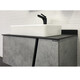ТУМБА-УМЫВАЛЬНИК COMFORTY ЭДИНБУРГ-90 БЕТОН СВЕТЛЫЙ С ЧЕРНОЙ СТОЛЕШНИЦЕЙ, С РАКОВИНОЙ COMFORTY 78189