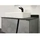 ТУМБА-УМЫВАЛЬНИК COMFORTY ЭДИНБУРГ-90 БЕТОН СВЕТЛЫЙ С ЧЕРНОЙ СТОЛЕШНИЦЕЙ, С РАКОВИНОЙ COMFORTY 78189