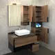 ТУМБА-УМЫВАЛЬНИК COMFORTY ШТУТГАРТ-90 ДУБ ТЁМНО-КОРИЧНЕВЫЙ С ЧЕРНОЙ СТОЛЕШНИЦЕЙ C РАКОВИНОЙ COMFORTY T-Y9378
