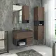 ТУМБА-УМЫВАЛЬНИК COMFORTY ФРАНКФУРТ-75 ДУБ ШОКОЛАДНО-КОРИЧНЕВЫЙ С РАКОВИНОЙ COMFORTY 75E ЧЕРНАЯ МАТОВАЯ