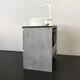 ТУМБА-УМЫВАЛЬНИК COMFORTY ЭДИНБУРГ-60-2 БЕТОН СВЕТЛЫЙ С ЧЕРНОЙ СТОЛЕШНИЦЕЙ С ОТВЕРСТИЕМ ПОД СМЕСИТЕЛЬ, С РАКОВИНОЙ COMFORTY 9111