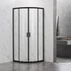 ДУШЕВОЙ УГОЛ VECONI ROVIGO RV-202B, 800X800X1900, ЧЕРНЫЙ, СТЕКЛО ПРОЗРАЧНОЕ