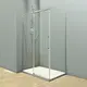 ДУШЕВОЙ УГОЛ VECONI ROVIGO RV-071, 1400Х800Х1950, ХРОМ, СТЕКЛО ПРОЗРАЧНОЕ