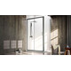 ДУШЕВОЙ УГОЛ VECONI ROVIGO RV-072B, 1300Х900Х1900 ЧЕРНЫЙ, СТЕКЛО ПРОЗРАЧНОЕ