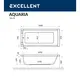 ВАННА АКРИЛОВАЯ EXCELLENT AQUARIA 160X70
