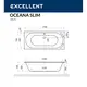 ВАННА АКРИЛОВАЯ EXCELLENT OCEANA SLIM 170X75
