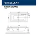ВАННА АКРИЛОВАЯ EXCELLENT CROWN GRAND 190X90