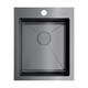 КУХОННАЯ МОЙКА OMOIKIRI AKISAME 41-GM НЕРЖ.СТАЛЬ/ВОРОНЕНАЯ СТАЛЬ