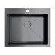 КУХОННАЯ МОЙКА OMOIKIRI AKISAME 59-GM НЕРЖ.СТАЛЬ/ВОРОНЕНАЯ СТАЛЬ