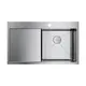 КУХОННАЯ МОЙКА OMOIKIRI AKISAME 86-IN-R НЕРЖ.СТАЛЬ/НЕРЖАВЕЮЩАЯ СТАЛЬ