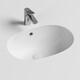 УМЫВАЛЬНИК ОВАЛЬНЫЙ ВСТРАИВАЕМЫЙ ПОД СТОЛЕШНИЦУ CERAMICA NOVA ELEMENT 565X385X210 ММ
