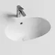 УМЫВАЛЬНИК ОВАЛЬНЫЙ ВСТРАИВАЕМЫЙ ПОД СТОЛЕШНИЦУ CERAMICA NOVA ELEMENT 565X385X210 ММ