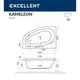 ВАННА АКРИЛОВАЯ EXCELLENT KAMELEON 170X110 (ЛЕВ.)