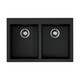 КУХОННАЯ МОЙКА OMOIKIRI BOSEN 80-2-BL TETOGRANIT/ЧЕРНЫЙ