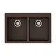 КУХОННАЯ МОЙКА OMOIKIRI BOSEN 80-2-DC TETOGRANIT/ТЕМНЫЙ ШОКОЛАД
