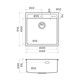 КУХОННАЯ МОЙКА OMOIKIRI DAISEN 44-IN НЕРЖ.СТАЛЬ/НЕРЖАВЕЮЩАЯ СТАЛЬ