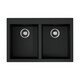 КУХОННАЯ МОЙКА OMOIKIRI BOSEN 80-2-BL TETOGRANIT/ЧЕРНЫЙ