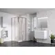 ДУШЕВОЙ УГОЛОК RAVAK SUPERNOVA SKCP4-80 СМ БЕЛЫЙ ПРОФИЛЬ, МАТОВЫЙ ПОЛИСТИРОЛ