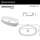 РАКОВИНА НАКЛАДНАЯ WHITECROSS OBSIDIAN D 65X37 (БЕЛЫЙ ГЛЯНЕЦ) РАКОВИНА НАКЛАДНАЯ WHITECROSS OBSIDIAN D 65X37 (БЕЛЫЙ ГЛЯНЕЦ)