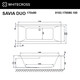 ГИДРОМАССАЖНАЯ АКРИЛОВАЯ ВАННА WHITECROSS SAVIA DUO 170X80 "SOFT" (БРОНЗА)