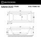 ГИДРОМАССАЖНАЯ АКРИЛОВАЯ ВАННА WHITECROSS SAVIA DUO 170X80 "SOFT" (БРОНЗА)