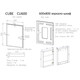 ЗЕРКАЛЬНЫЙ ШКАФ ДЛЯ ВАННОЙ КОМНАТЫ SANCOS  CUBE 600Х140Х800 С ПОДСВЕТКОЙ, АРТ.CU600