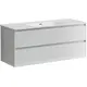 ТУМБА ПОДВЕСНАЯ SANCOS CENTO 1190Х450Х500, C ДВУМЯ ЯЩИКАМИ ОСНАЩЕННЫМИ ДОВОДЧИКАМИ, БЕЛЫЙ ГЛЯНЕЦ, АРТ. CN120-1W