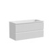 ТУМБА ПОДВЕСНАЯ SANCOS SNOB R 995Х445Х500, C ДВУМЯ ЯЩИКАМИ ОСНАЩЕННЫМИ ДОВОДЧИКАМИ, BIANCO, АРТ.SNR100W