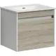 ТУМБА ПОДВЕСНАЯ SANCOS SMART 590Х450Х500, C ДВУМЯ ЯЩИКАМИ ОСНАЩЕННЫМИ ДОВОДЧИКАМИ, ДУБ БАРДОЛИНО/БЕЛЫЙ , АРТ. SM60E