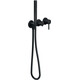 ДУШЕВОЙ НАБОР СО СМЕСИТЕЛЕМ ДЛЯ ВАННЫ NOBILI LIVE WESK100/1TBM VELVET BLACK ЧЕРНЫЙ МАТОВЫЙ