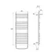 ПОЛОТЕНЦЕСУШИТЕЛЬ ВОДЯНОЙ POINT АЛЬФА PN05150SP П14 500X1000 С ПОЛКОЙ, ХРОМ