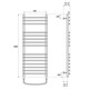 ПОЛОТЕНЦЕСУШИТЕЛЬ ВОДЯНОЙ POINT АЛЬФА PN05150S П15 500X1000, ХРОМ