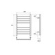 ПОЛОТЕНЦЕСУШИТЕЛЬ ВОДЯНОЙ POINT АВРОРА PN10146S П8 400X600, ХРОМ
