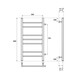ПОЛОТЕНЦЕСУШИТЕЛЬ ВОДЯНОЙ POINT АВРОРА PN10558 П7 500X800 С БОКОВЫМ ПОДКЛЮЧЕНИЕМ 500, ХРОМ