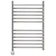 ПОЛОТЕНЦЕСУШИТЕЛЬ ЭЛЕКТРИЧЕСКИЙ POINT АЛЬФА PN05148SPE П11 400X800 С ПОЛКОЙ ЛЕВЫЙ/ПРАВЫЙ, ХРОМ
