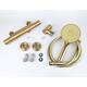 СМЕСИТЕЛЬ KAISER SERIO ДЛЯ ДУША С ТЕРМОСТАТОМ BRUSHED GOLD
