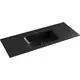УМЫВАЛЬНИК НАКЛАДНОЙ ПРЯМОУГОЛЬНЫЙ ЧЕРНЫЙ МАТОВЫЙ CERAMICA NOVA ELEMENT 1210*465*180ММ