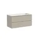 ТУМБА ПОДВЕСНАЯ SANCOS SNOB T 995Х445Х500, C ДВУМЯ ЯЩИКАМИ ОСНАЩЕННЫМИ ДОВОДЧИКАМИ, BEIGE SOFT , АРТ.SNT100CE