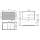 ТУМБА ПОДВЕСНАЯ SANCOS SNOB T 790Х445Х500, C ДВУМЯ ЯЩИКАМИ ОСНАЩЕННЫМИ ДОВОДЧИКАМИ, BIANCO, АРТ.SNT80W