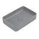 РАКОВИНА НАКЛАДНАЯ ABBER RECHTECK AC2207MG СЕРАЯ МАТОВАЯ