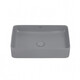 РАКОВИНА НАКЛАДНАЯ ABBER RECHTECK AC2207MG СЕРАЯ МАТОВАЯ
