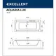 ВАННА АКРИЛОВАЯ EXCELLENT AQUARIA LUX SLIM 180X80