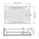 ДУШЕВОЙ ПОДДОН ПРЯМОУГОЛЬНЫЙ RGW LUX/TN