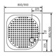ДУШЕВОЙ ПОДДОН КВАДРАТНЫЙ RGW LUX/TN
