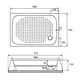 ДУШЕВОЙ ПОДДОН ПРЯМОУГОЛЬНЫЙ RGW LUX/TN (ЛИТОЙ ЭКРАН) 700X900