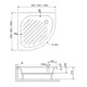 ДУШЕВОЙ ПОДДОН ПОЛУКРУГЛЫЙ RGW BP/CL-S