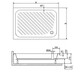 ДУШЕВОЙ ПОДДОН ПРЯМОУГОЛЬНЫЙ RGW B/CL-S