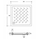 ПОДДОН ДЛЯ ДУША КВАДРАТНЫЙ КЕРАМИЧЕСКИЙ RGW CR ЗОЛОТО 900X900