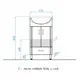ТУМБА С РАКОВИНОЙ STYLE LINE ЭКО СТАНДАРТ 9/1 Б ПОД УМЫВАЛЬНИК КАННЫ 50